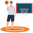 basketball player, basketball score, goal, outdoor game, sport