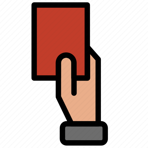 Card, football, punishment, red card, referee, soccer icon - Download on Iconfinder