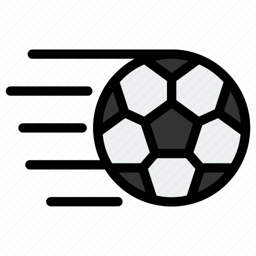 Football, kick, pass, soccer, sport, swoosh icon - Download on Iconfinder