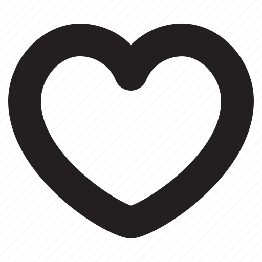 Heart, line, love, romance, shape, valentine icon - Download on Iconfinder