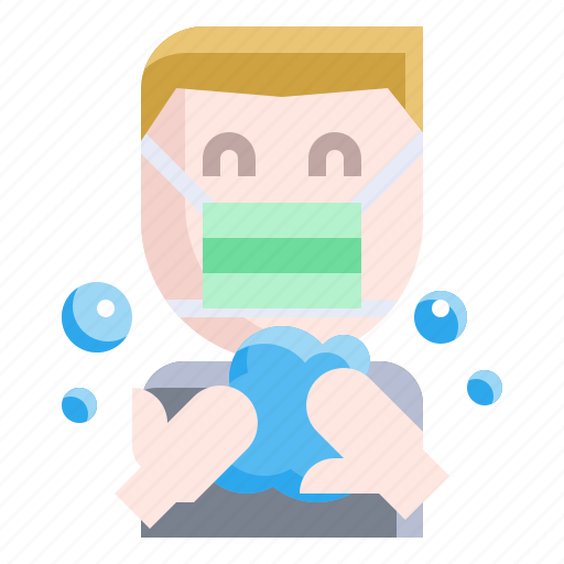Face, hand, hygiene, mask, protection, routine, washing icon - Download on Iconfinder