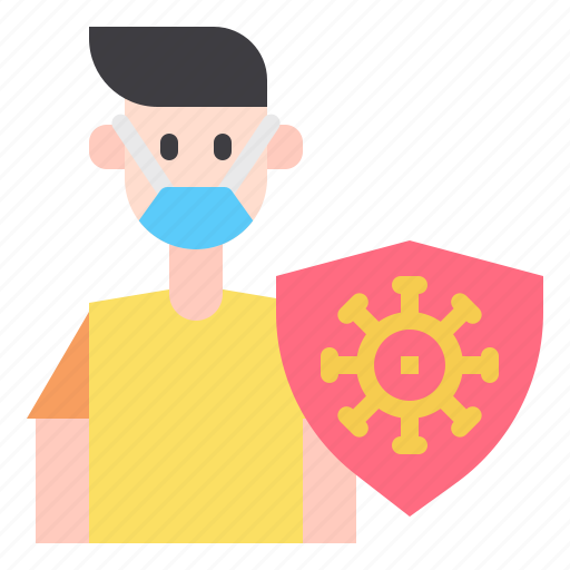 Man, medical, mask, protection, virus, coronavirus icon - Download on Iconfinder