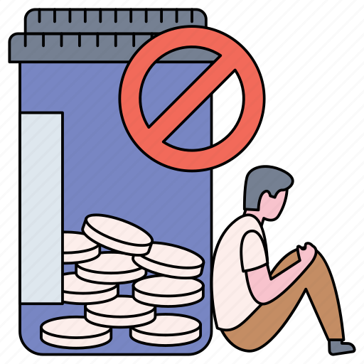 Social inequality, money, problems, low savings, prohibition sign, worried man icon - Download on Iconfinder