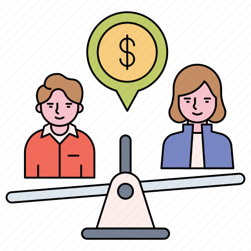 Social equality, social rights, woman, man, inequality, financial, seesaw icon - Download on Iconfinder
