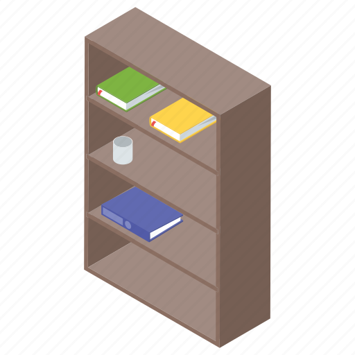 Book cabinet, book rack, bookshelf, library book, rack icon - Download on Iconfinder