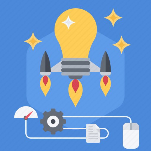 Bulb, idea, innovation, innovative, invention, rocket, smart icon - Download on Iconfinder
