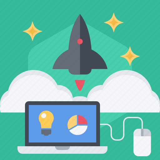 Cloud, fly, launch, project, rocket, space, startup icon - Download on Iconfinder