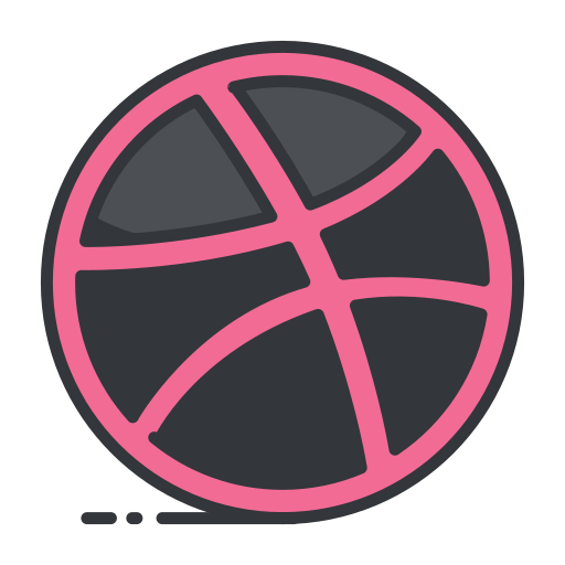 Dribbble, internet, network, online, social media, connection icon - Free download