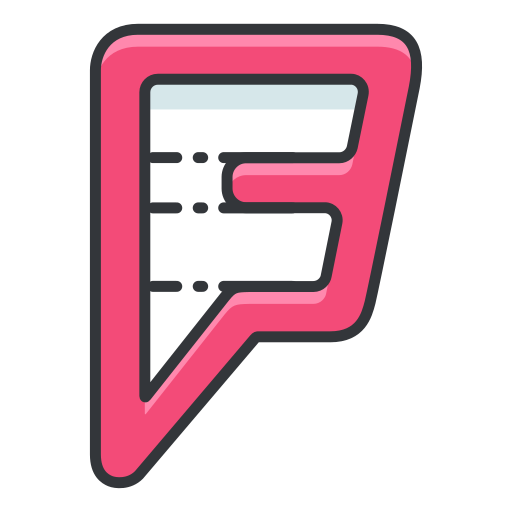 Foursquare, internet, network, online, communication, interaction icon - Free download