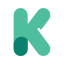 application, online, logo, k, kik, network 
