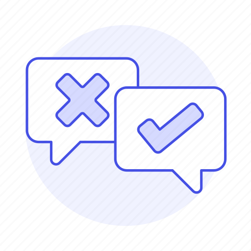 Agree, box, bubble, comments, disagree, discuss, discussions icon - Download on Iconfinder