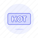 hot, media, rectangle, sign, social, square, top, trending, word