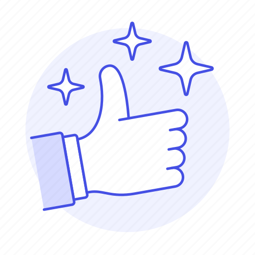 Hand, like, media, social, sparkling, star, thumb icon - Download on Iconfinder