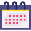 calendar, user, interface, schedule, time, date, application