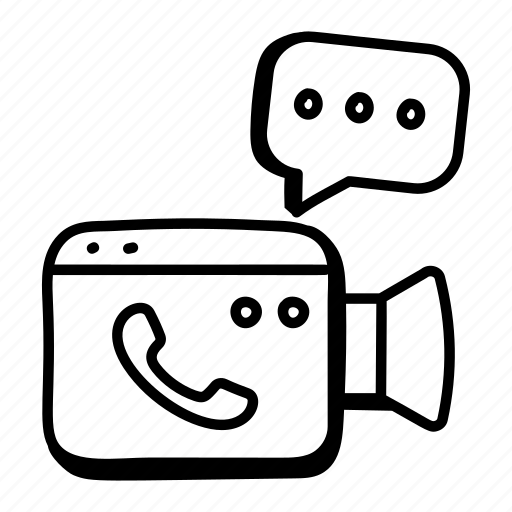 Video chat, video calling, video talk, internet call, video conversation icon - Download on Iconfinder