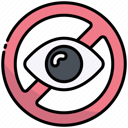Hide, social media, view, eye, forbidden icon - Download on Iconfinder
