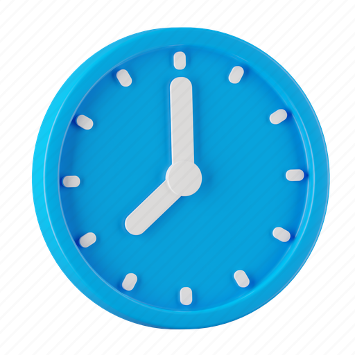 Clock, schedule, time 3D illustration - Download on Iconfinder
