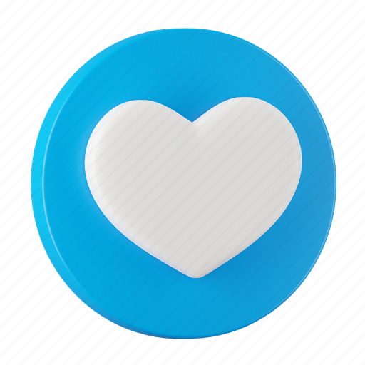 Heart, love, social media 3D illustration - Download on Iconfinder