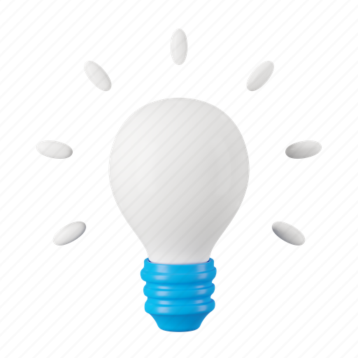 Lightbulb, creativity, idea 3D illustration - Download on Iconfinder