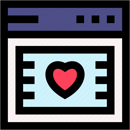 Love, web, browser, heart, dating, site icon - Download on Iconfinder