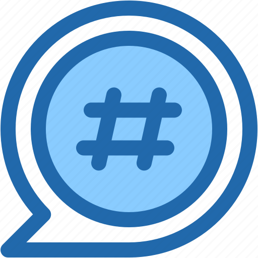 Hash, tag, conversation, communications, social, media, punctuation icon - Download on Iconfinder