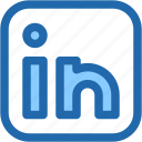 linkedin, social, network, logo, brands, badge, networks