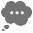 thinking, opinion, bubble, thought, cloud