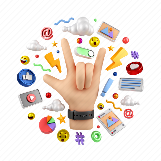 Marketing, advertising, social media, branding, digital marketing, promotion, hand 3D illustration - Download on Iconfinder