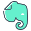 elephant, evernote, logo 