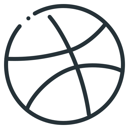 Ball, basketball, dribbble, logo icon - Free download