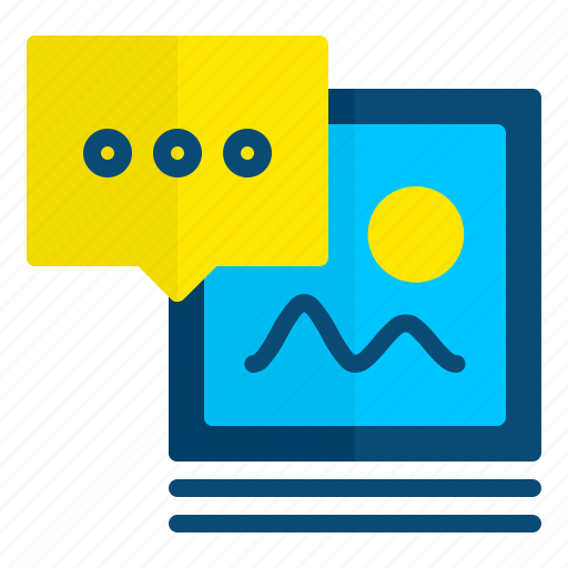 Comment, post, picture, social media icon - Download on Iconfinder
