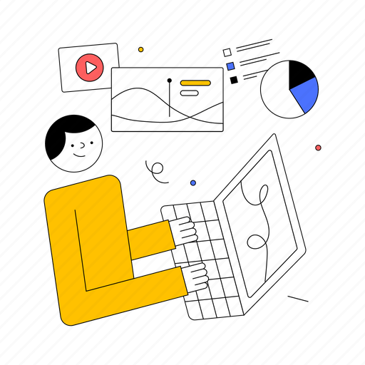 Analytics, communication, marketing, like, web, online, digital illustration - Download on Iconfinder