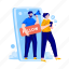 follow, social media, share, network, sharing, announcement, marketing, promote, invite 
