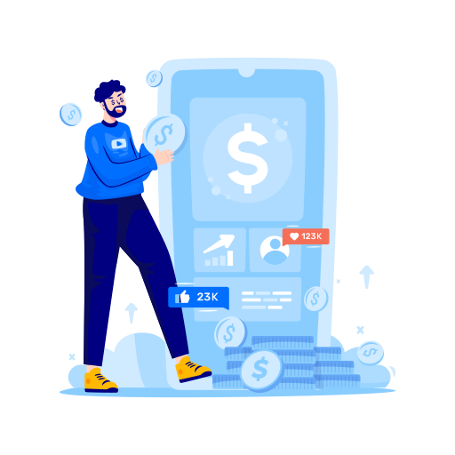 Monetize, earn, money, income, social media, financial, business icon - Download on Iconfinder