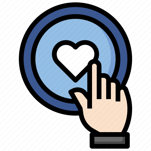 Love, like, heart, interactions, communicationshand, social, media icon - Download on Iconfinder