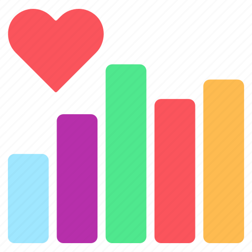 Love graph, love chart, data analytics, infographic, statistics icon - Download on Iconfinder