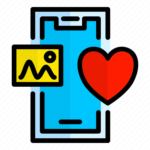Mobile, heart, like, love icon - Download on Iconfinder