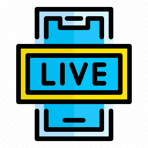 Mobile, live, stream, streaming icon - Download on Iconfinder