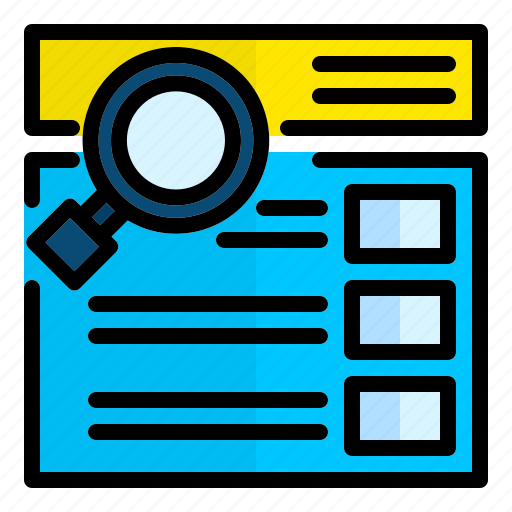 Searching, analytic, search, bar, magnifier icon - Download on Iconfinder