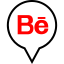behance, pin, bechance logo, navigation, location 
