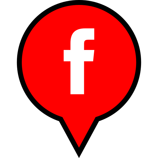 Facebook, pin, pointer, navigation icon - Free download