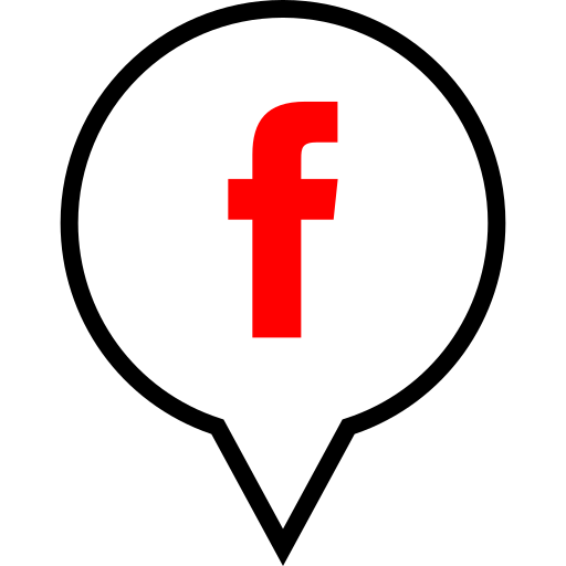 Facebook, pin, pointer, location icon - Free download