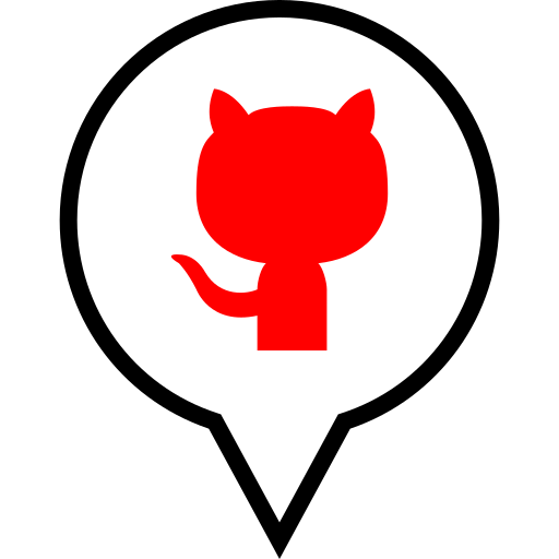 Github, pin, pointer, navigation icon - Free download