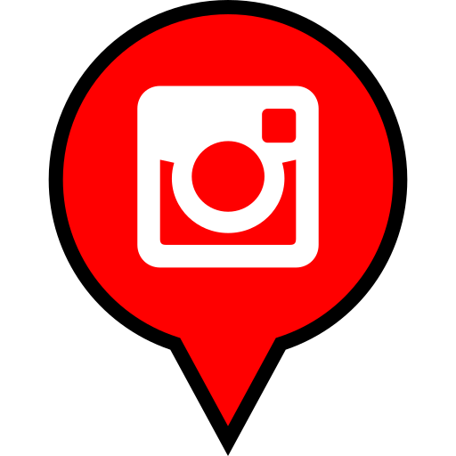Instagram, pin, navigation, pointer icon - Free download