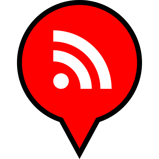Rss, pin, location, navigation, pointer icon - Free download