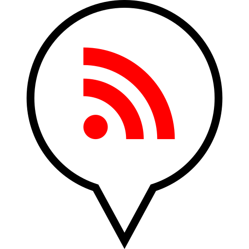 Rss, pin, navigation, pointer icon - Free download