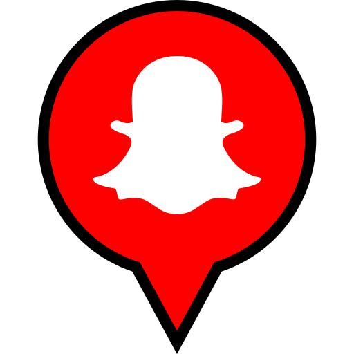 Snapchat, pin, location, navigation icon - Free download