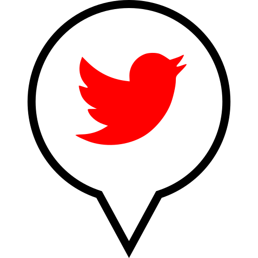 Twitter, pin, pointer icon - Free download on Iconfinder