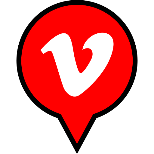 Pin, location, navigation, vimeo icon - Free download