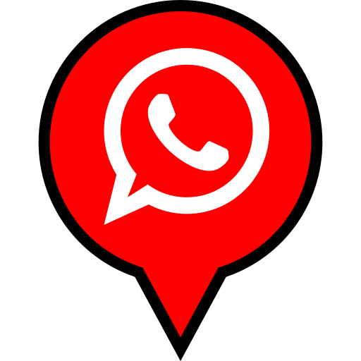 Whatsapp, pin, whatsapp logo, map pin icon - Free download